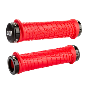 Chwyty ODI MTB Troy Lee Designs Lock-On 130mm red