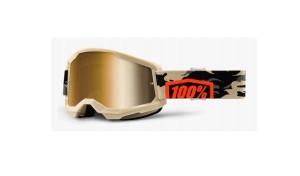 Gogle 100% STRATA 2 KOMBAT ( szyba złota lustrzana anti-fog, lt 28%+/-5% )