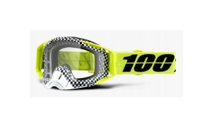 Gogle 100% RACECRAFT ANDRE (Szyba Przezroczysta Anti-Fog, LT 88%-92% 