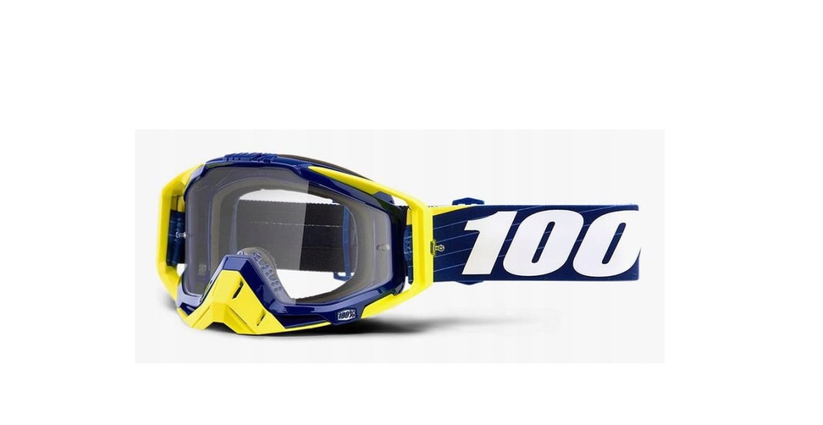 Gogle 100% RACECRAFT BIBAL/NAVY (Szyba Przezroczysta Anti-Fog, LT 88%-92%.jpg
