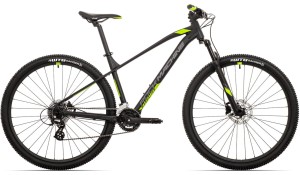 Rower MTB Rock Machine Manhattan 40-29 Matte Black/Grey/Radioactive Yellow