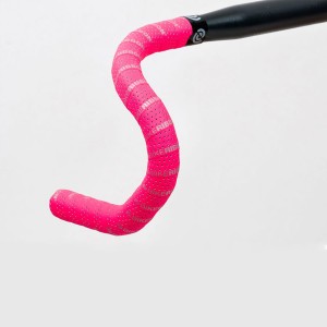 Owijka na kierownicę BIKE RIBBON EOLO SOFT gr.2,5mm fluo różowa