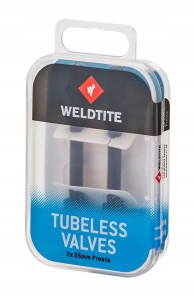 Zestaw wentyli WELDTITE TUBELESS VALVE KIT (2 x 55mm Presta)
