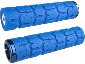 Chwyty ODI Griffe Rogue V2.1 Lock-On blue, 135mm, blue clamps