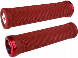 Chwyty ODI Griffe Ruffian V2.1 Lock-On red, 135mm, red clamps