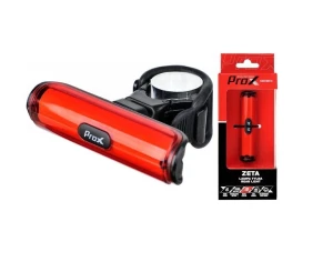 Lampka tył PROX ZETA, COB 50lm, aku/USB LiPo 500mAh
