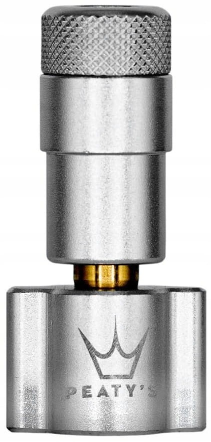 Pompka na naboje CO2 PEATY'S HOLESHOT CO2 TYRE INFLATOR HEAD MATTE SILVER.jpg
