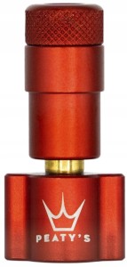 Pompka na naboje CO2 PEATY'S HOLESHOT TYRE INFLATOR HEAD MATTE RED