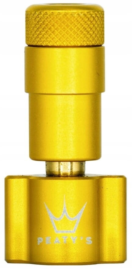 Pompka na naboje CO2 PEATY'S HOLESHOT TYRE INFLATOR HEAD MATTE GOLD.jpg