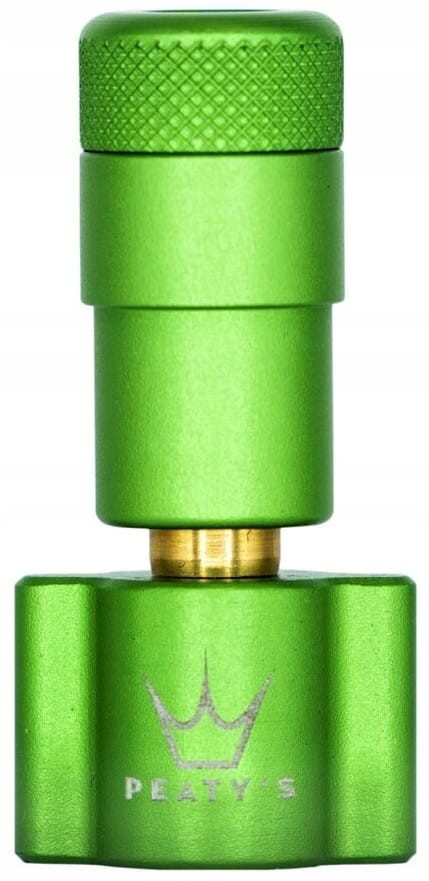 Pompka na naboje CO2 PEATY'S HOLESHOT TYRE INFLATOR HEAD MATTE EMERALD.jpg
