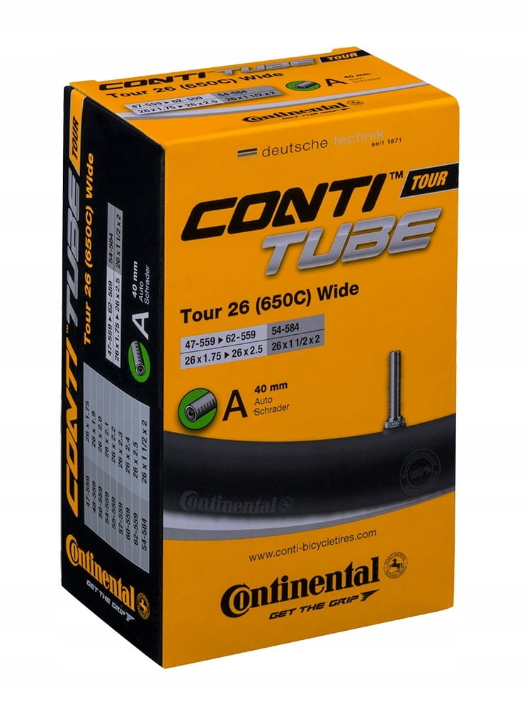 Dętka Rowerowa Continental 26 1,75-2,5 AUTO AV40.jpg