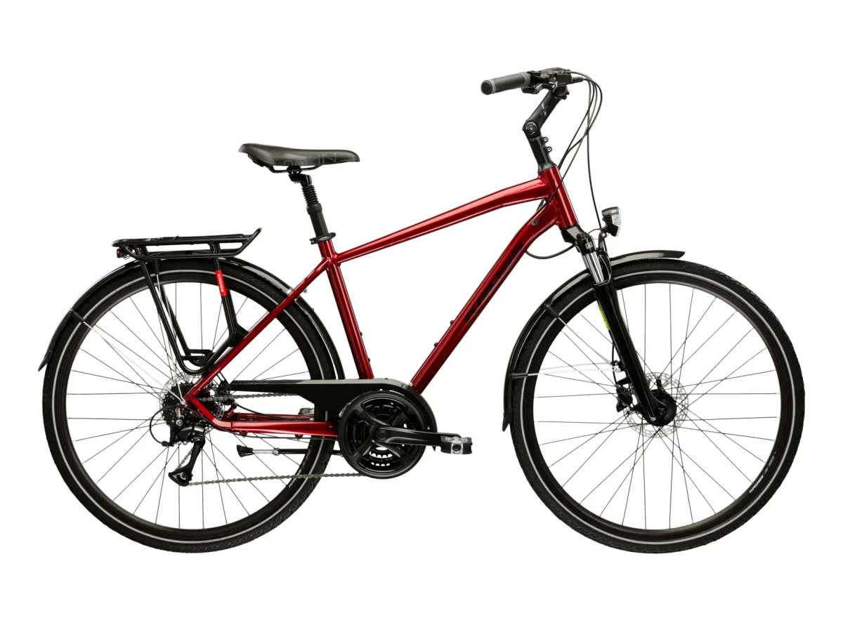 Rower trekkingowy kross Trans 4.0 rubinowy / czarny / połysk