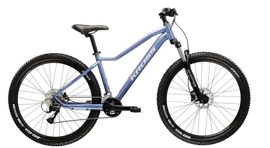 Rower damski MTB Kross Lea 4.0 27,5" Niebieski/Srebrny Połysk