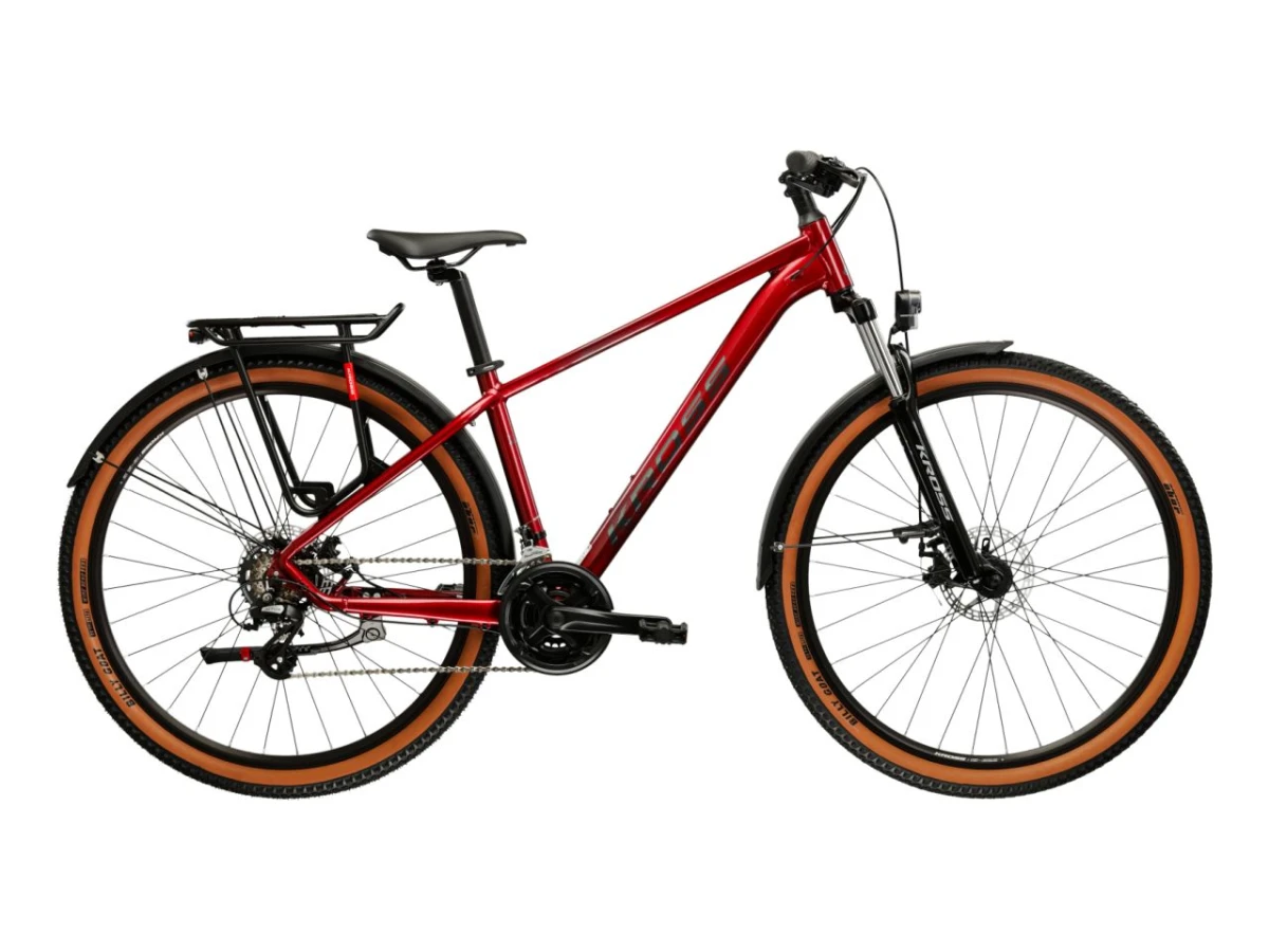 Rower męski MTB Kross Hexagon X200 EQ 29" Rubinowy/Grafitowy Połysk