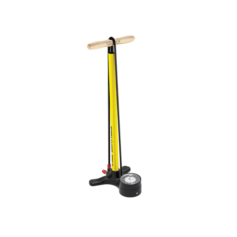Pompka podłogowa LEZYNE SPORT FLOOR DRIVE 3.5 ABS-1 PRO CHUCK 220psi żółta .png
