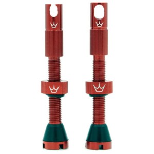 Zawory PEATY'S X CHRIS KING MK2 42mm Tubeless Valves Red
